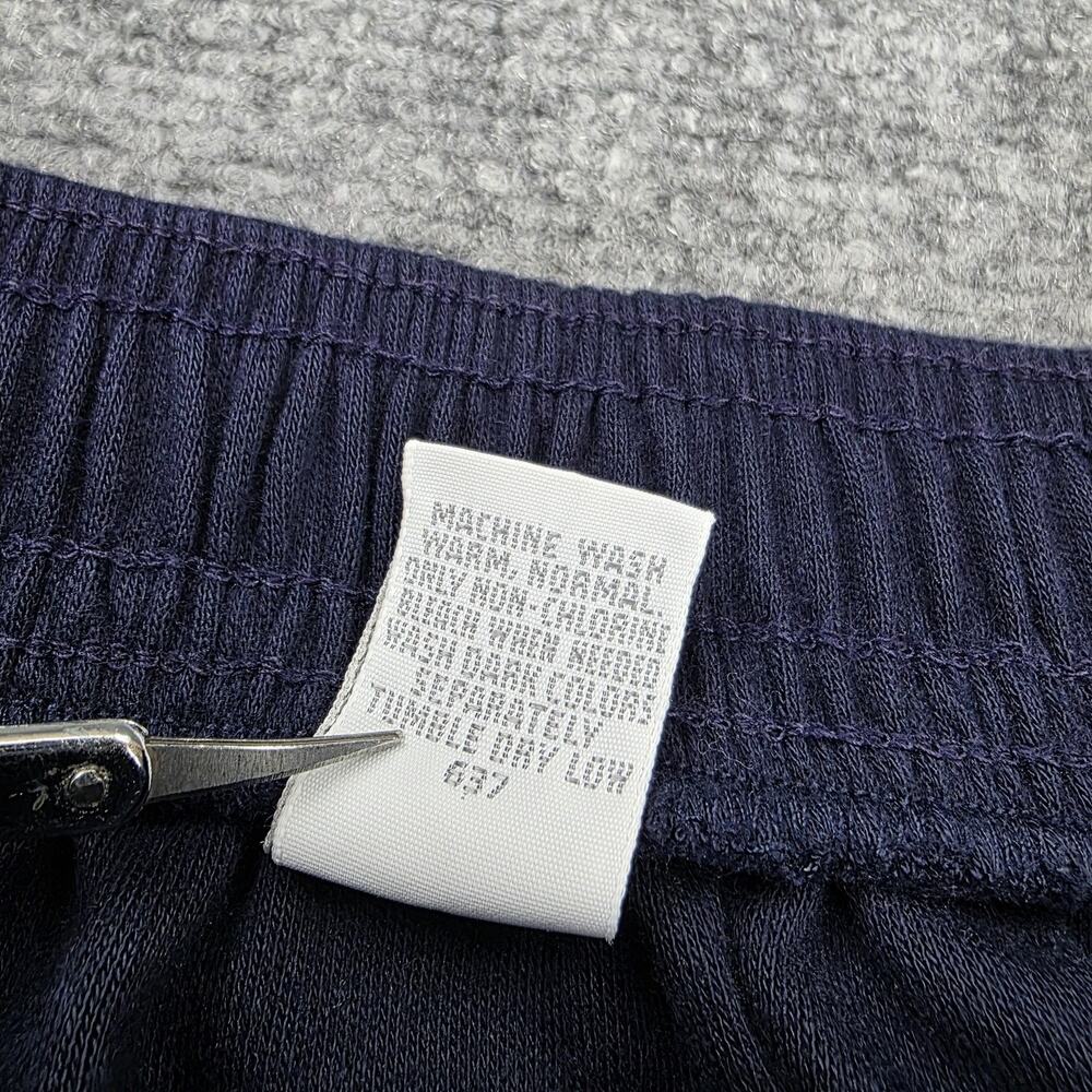 Vintage Lands End Skirt Womens Medium Blue Cotton A-Line Pockets Made in USA - Picture 12 of 12